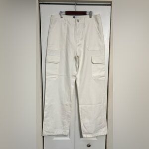 Zara Women's Off-White Cargo Pants